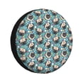 thumbnail image 2 of Balery PUG HEAD And Flower Tire Covers - Tough Tire Wheel Protector for Truck, SUV, Trailer, Camper, RV -16 inch, 2 of 8