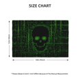 thumbnail image 2 of Placemats Set of 4 / 6, Numbers Skull Placemats for Dining Table Indoor/Outdoors Heat Resistant Washable Placemats 18" x 12", 2 of 8