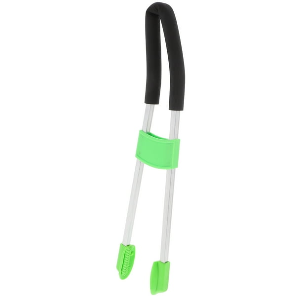 Recogedor de basura multifuncional, resistente, con mango largo superior, herramienta de alcance para recoger basura, recogedor de basura, suministros de limpieza para exteriores, color verde