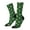 2 Black-2, variant on green Christmas Element Print Adult Socks for Men & Women,Calf Socks, Ankle Socks,Boots Socks,Breathable Casual Sock,Unisex Crew Socks