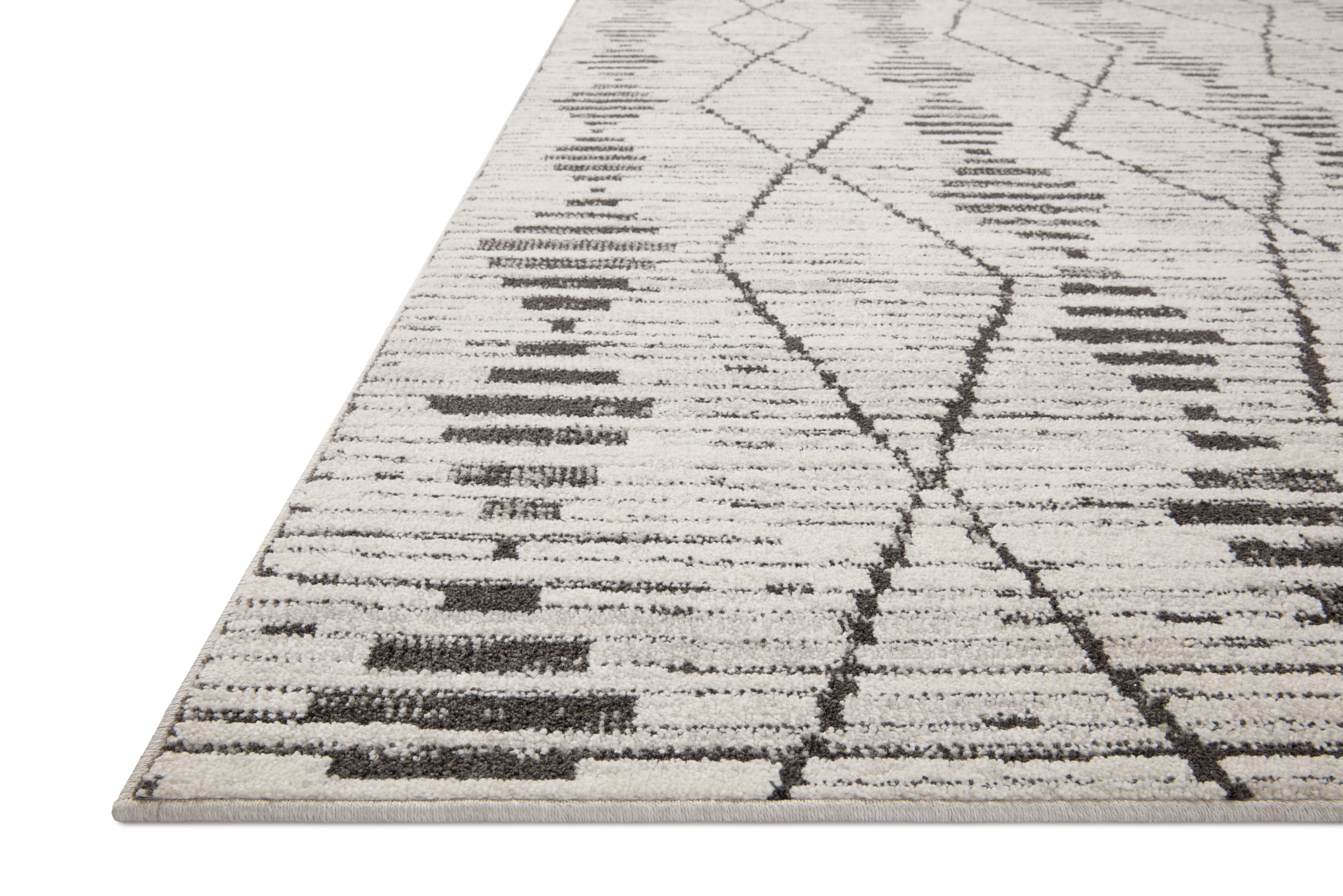 Loloi Kamala Charcoal / Dove 5'-3" x 7'-9" Area Rug