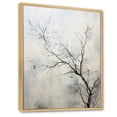 thumbnail image 2 of Designart "Monochromatic Birds Silhouette" Landscape Trees Floater Framed Wall Decor, 2 of 5