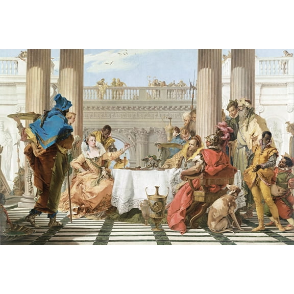 24x36 gallery poster, Banquet of Cleopatra (1744), by Giovanni Battista Tiepolo