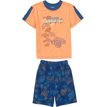 Boy's Two-Piece Wrecking Crew Sleepwear Set