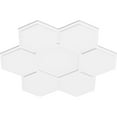 thumbnail image 2 of 40"OD x 14"C x 1"P Daisy Architectural Grade PVC Contemporary Ceiling Medallion, 2 of 11