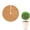 B Light brown, variant on Coconut Fiber Mulch Ring Tree Plant Protector Mat, Coconut Fiber Mulch Ring, Natural Coco Coir Tree Mulch Ring Plant Pot Soil Cover for Indoor Outdoor Plants - 20cm