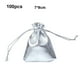 thumbnail image 4 of Advancent 100 piezas bolsas de joyería brillante regalo reutilizable soporte de caramelo cordón DIY para fiestas celebraciones navidad Type6 NO6, 4 of 6