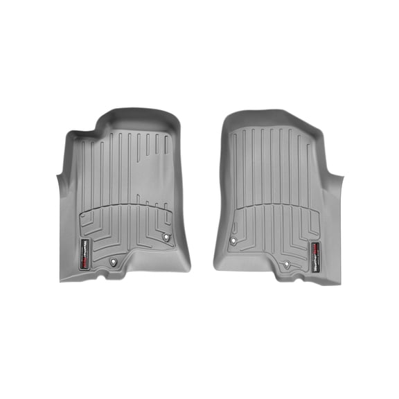 WeatherTech Custom Fit FloorLiners compatible with 2006-2010 Hummer H3 - 1st Row (Driver & Passenger), Grey