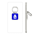 thumbnail image 1 of support Universel pour Téléphone Portable avec Avertissement Carré Bleu, 1 of 3