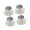 White gold letter, variant on 4 Pieces Guitar Knobs Rotary Caps Speed Volume Adjustment Durable PP Construction for Electric Bass Musicians