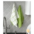thumbnail image 5 of T-fal Solid and Check Parquet Kitchen Towel, Six Pack, Green, 5 of 7