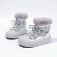 thumbnail image 5 of Boys Snow Boots Winter Waterproof Resistant Cold Weather Shoes Silver 10 Y-10.5 Y, 5 of 7