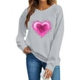 thumbnail image 5 of Dgankt Sweatshirt for Women Valentines Day Sweatshirts for Women Valentine Sweatshirt Love Casual Holiday Tops XS-XL, 5 of 6
