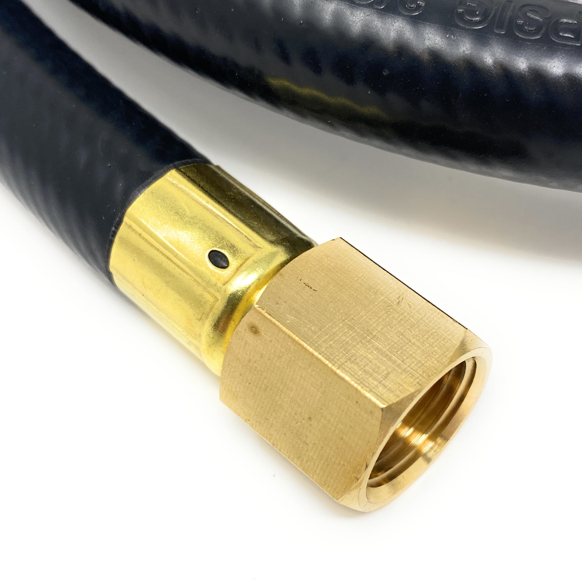 3/8" High-Speed Recovery Hose 6' - 1/4 X 1/4 Flare For HVAC Refrigerant Work