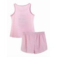 thumbnail image 6 of Beezizac Girls Tank Top Pajamas – Size 10 Summer Shorts PJS Set Big Kids Clothes for Tween/Teens Pink Stripe, 6 of 6