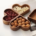 thumbnail image 4 of Solid Wood Stackable Fruit Box Snack Tray Heart-Shaped Wooden Storage Container Organizer for Kitchen Pantry Picnic Office, 4 of 8