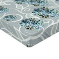 thumbnail image 2 of Ambesonne Floral Fitted Sheet 2 Pcs Set, Swirls Daisy Bouquet, Full, Sky Blue Grey Apricot, 2 of 3