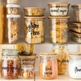 thumbnail image 3 of Kitchen Container Labels Script Storage Sticker Black 8 Sheets, 3 of 8