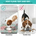 thumbnail image 3 of Romantic Rose Small Floral Dog Bowl Mat - Peony Pattern Pet Food Mat, Absorbent & Waterproof, 3 of 4