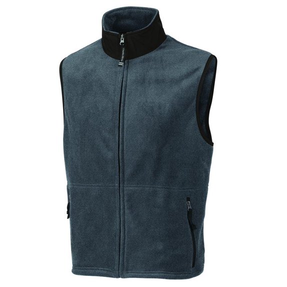 Charles River Men's Ridgeline Fleece Vest in Charcoal Black 3XL | 9503