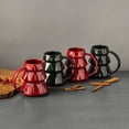thumbnail image 7 of Thyme & Table 15 fl oz 4-Pack of Tree Shape Ceramic Mugs - Red and Green, 7 of 7