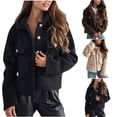 thumbnail image 1 of QTOCIO Vestes Décontractées pour Femmes, Veste d'Automne pour Femmes, Haut/chemise à Manches Longues Col Rond Imprimé Père Noël, 1 of 7