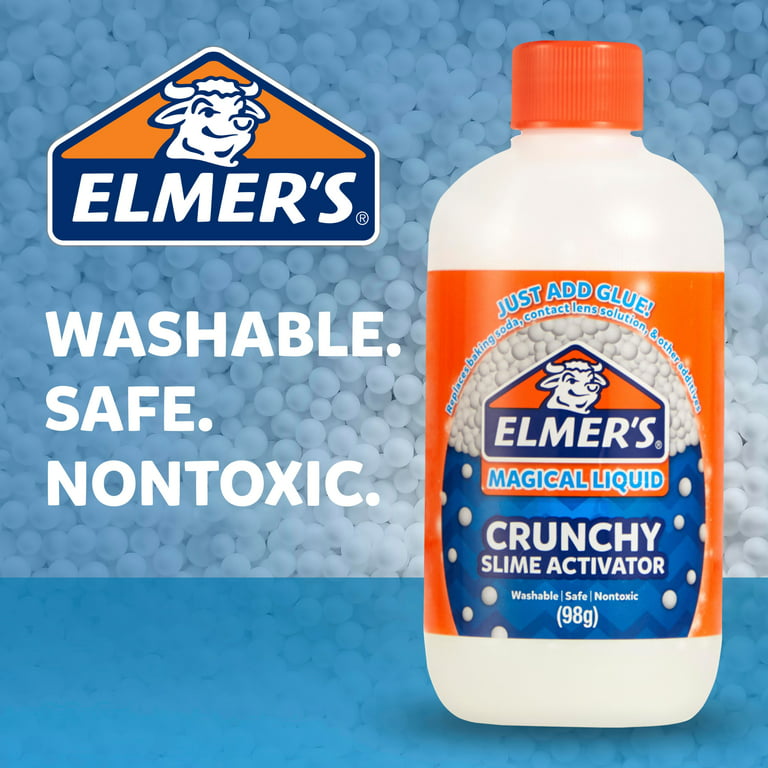 Elmer’s Crunchy Slime Activator | Magical Liquid Glue Slime Activator, 8.75  fl. oz. Bottle