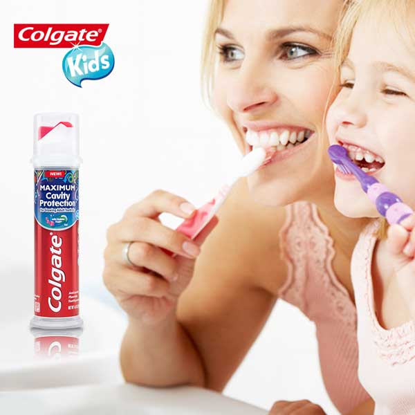 Colgate Kids Toothpaste Pump, Maximum Cavity Protection, Mild Bubble Fruit Flavor, 4.4 oz - image 3 of 4