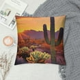 thumbnail image 2 of GOSMITH  Cactus Desert Sunsets Four Seasons Universal Pillow Cover Cushion Cover Sofa Fabric Cushion Cover Home Decoration, 2 of 5