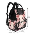 thumbnail image 2 of Fuzoiu Cute Axolotl Sakura Blossoms Print Diaper Bag Backpack,Baby Essentials Travel Tote,Multi function Waterproof Diaper Bag, Travel Essentials Baby Bag - Unisex, 2 of 6