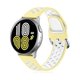 thumbnail image 1 of wonima02 Compatible with Samsung Active 2 Watch Bands/Galaxy Watch 4 Bands, Galaxy Watch Bands 42mm/Gear Sport, 20mm Silicone Sport Replacement Strap for Women Men Large Milk Yellow/White, 1 of 1