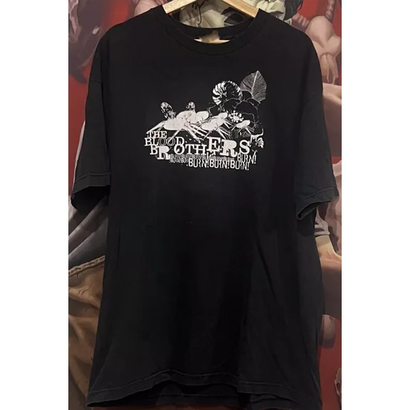 2000s The Blood Brothers Burn T Shirt Tee Men And Women Size S 5XL MR409