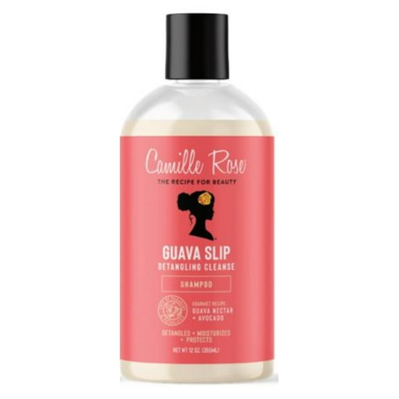 Camille Rose Guava Slip Detangling Hydrate & Cleanse All Ages Shampoo with Kakadu Plum Extract & Avocado Oil, 12oz