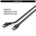 thumbnail image 3 of WINDLAND Flexible USB C Cable 10Gbps Speed For AR Glasses 4K 60Hz Video 60W Fast Charging, 3 of 8
