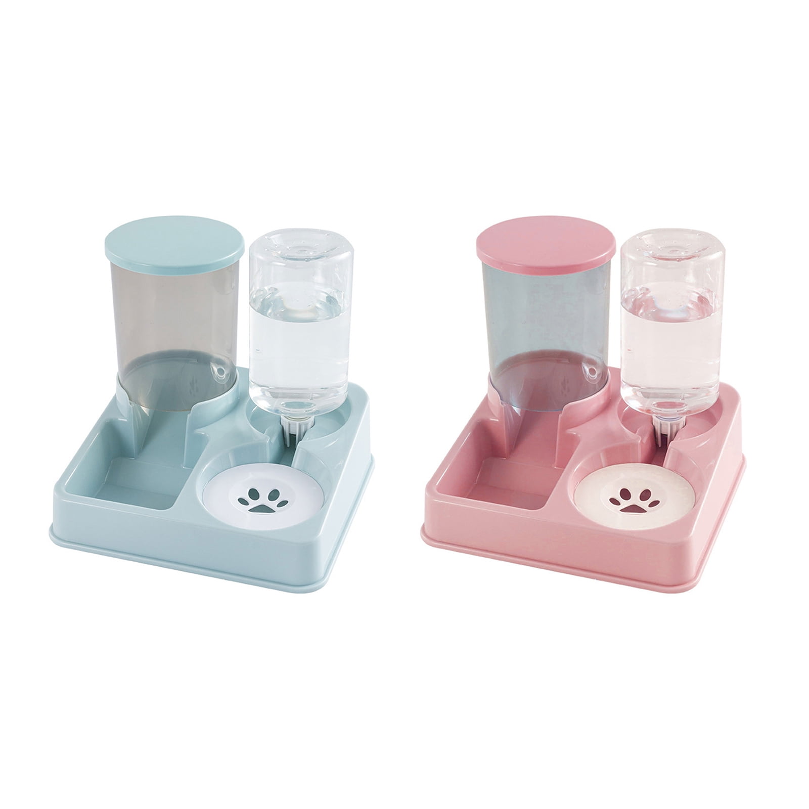 Automatic Dog Bowl Bowls 2 in 1 Pet Feeders with Water Fountain Feeder and Waterer Container Supplies