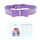 thumbnail image 2 of Methold Decoración para mascotas Cachorro Perro Gato Collar ajustable prop Correa Hebilla Rhinestone PULeather Suministros para perros morado claro L, 2 of 3
