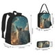 thumbnail image 2 of Balery Starry Sky Cloud Wolf Mochila escolar 3 en 1 para niños: mochila resistente con lonchera térmica y estuche para lápices. Mochila escolar para niños y niñas., 2 of 7