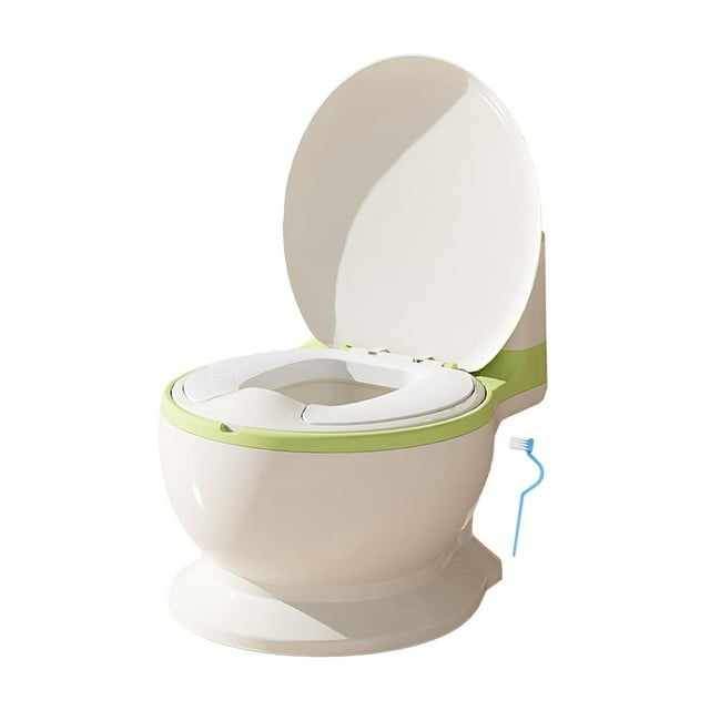 Orinal para bebé, orinal con sensación Real, incluye cepillo de limpieza, asiento para orinal de transición de entrenamiento, orinal extraíble para verde