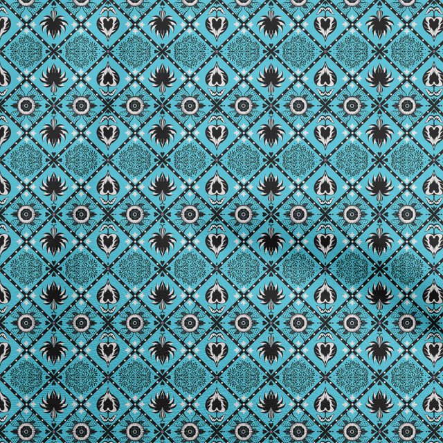 oneOone Silk Tabby Turquoise Blue Fabric Block Sewing Craft Projects Fabric Prints By Yard 42 Inch Wide