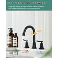 thumbnail image 4 of WOWOW 8 in. Widespread Double Handle Bathroom Faucet, 4 of 8