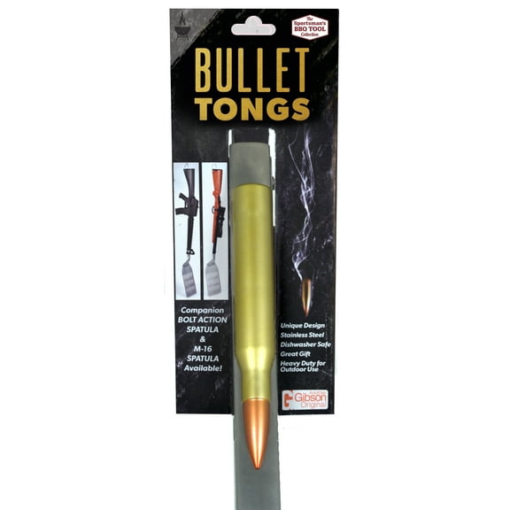 Gibson Stainless Steel Kitchen & BBQ Tongs 18.0" - Bullet