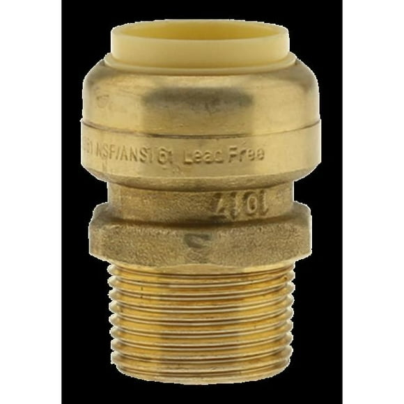 Boshart PENL-PFMA10 1 x 1 in. Adaptateur MPT Push Fit
