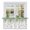 Green, variant on Eucalyptus Leaf Tier Curtains, Coastal Beach Starfish Nautical Ocean Light Filtering Kitchen Curtains, 2Pcs Rod Pocket Half Window Treatments Panels for Sink Cafe Cabinet Camper 27.5x24 Inches
