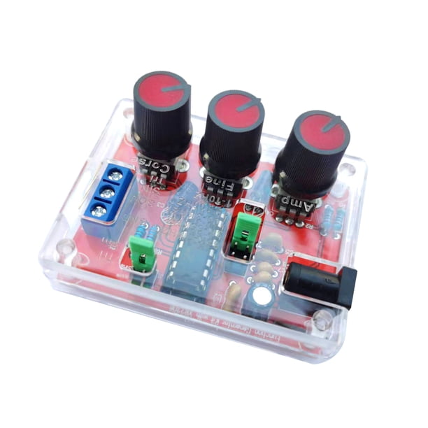 Generador de señales Generador de señal de función de alta precisión XR2206 Salida sinusoidal / triangular / cuadrada 1Hz-1MHz Amplitud de frecuencia ajustable Irfora Generador de señales