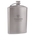 thumbnail image 1 of TOMSHOO 260ml Titanium Hip Flask Outdoor Wine Pot Portable Flagon with Cap, 1 of 8