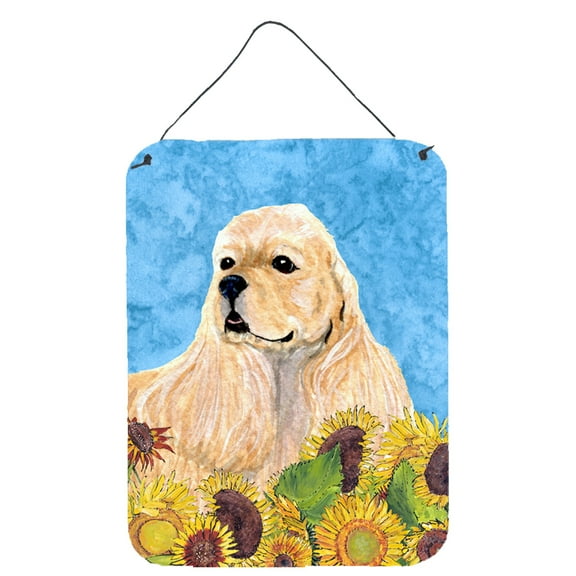 Cocker Spaniel in Summer Flowers Wall or Door Hanging Prints