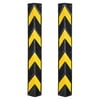 Yescom 31" Rubber Corner Guard w/ Reflective Yellow Strips for Parking Columns and Garage Walls 2pcs