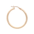 thumbnail image 3 of Rachel Koen Textured Medium Round Hoop Earrings 14K Yellow Gold, 3 of 4
