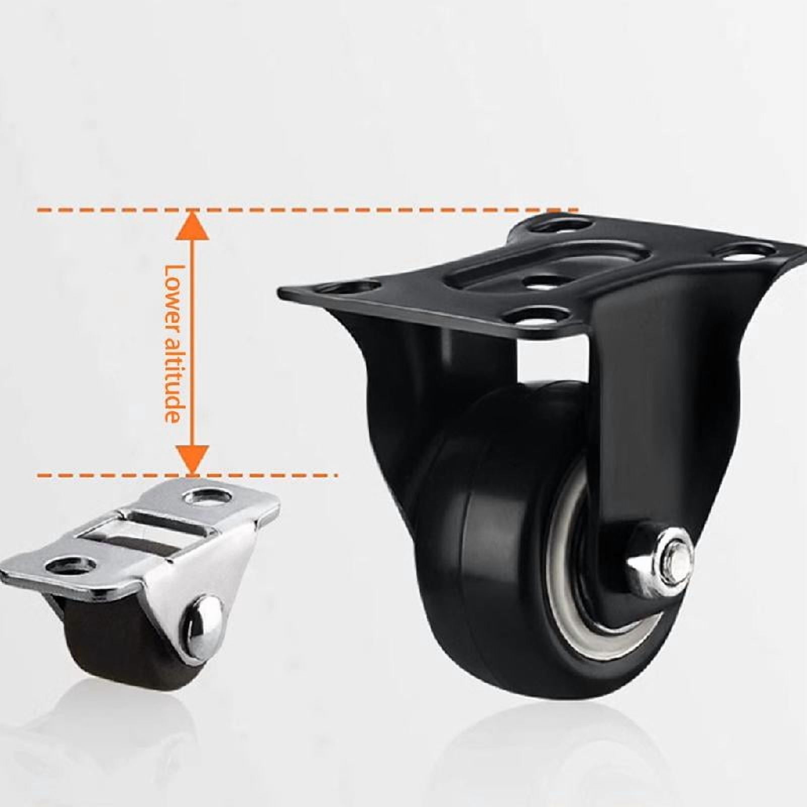 4pcs Small Furniture Casters Rubber Wheel Floor Protections for Easy Movement Of Small Furniture