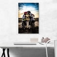 thumbnail image 2 of ARTCANVAS Dirt Bike Motocross Couple Biker Girl Canvas Art Print - Size: 26" x 18" (0.75" Deep), 2 of 9
